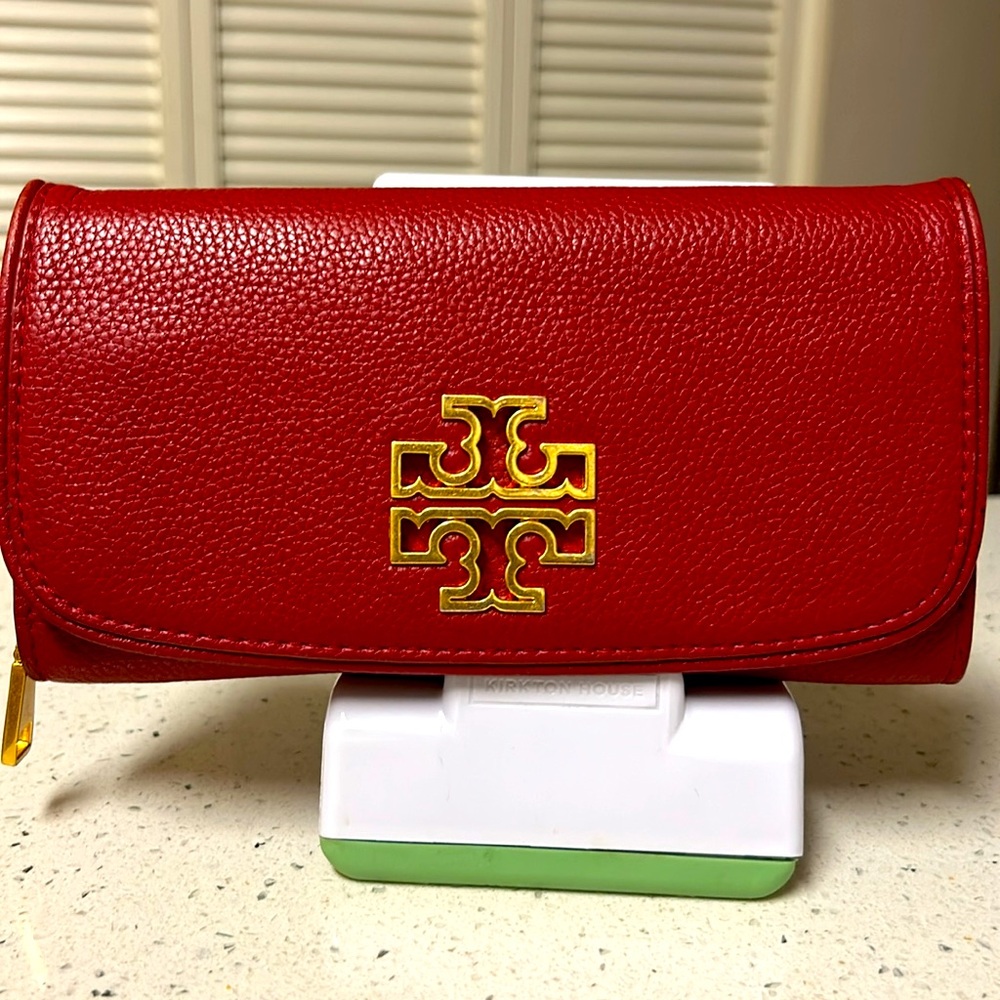Tory Burch Red Key & Card Holder